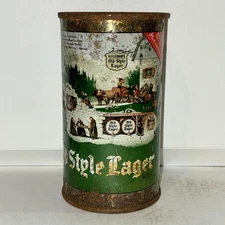 Old Style flat top beer can