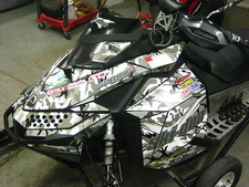 Ski-Doo XP Chassis Snow Camo Decal Kit fits 2008-2017 Carburated and etec Models