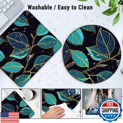Mouse Pad, Square and Round Mouse Pads, 2 Pack,10.3 x 8.7 inch and Dia 8.7 in - Afbeelding 2 van 5