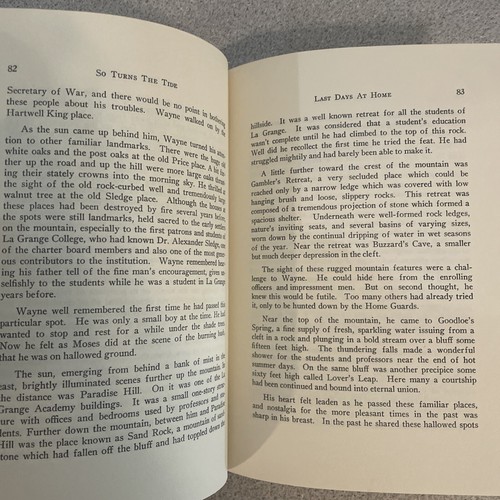 So Turns the Tide Wesley Thompson 1965 Civil War History Shoals Alabama Signed - Picture 7 of 11