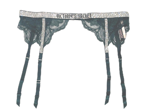 CINTURA GIARRETTIERA VICTORIA'S SECRET MOLTO SEXY SHINE CINTURINO IN PIZZO STRASS XS/S M/L NUOVA CON ETICHETTE - Foto 6 di 10