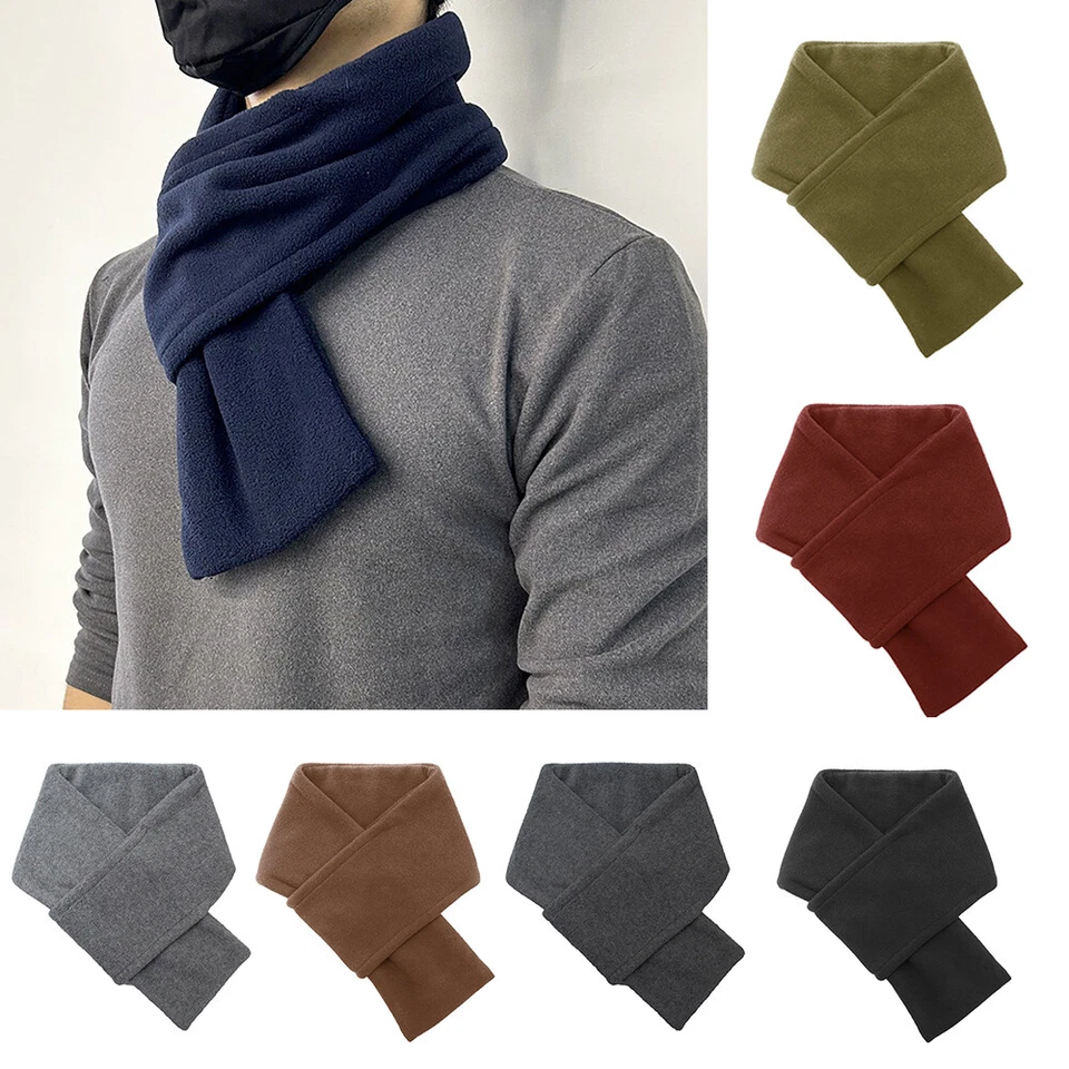 Felpa Terciopelo Invierno Cálido Sólido Cruz Bufanda Pañuelo Envolvente Cuello Calentador Mantón↗ Foto 4 de 4