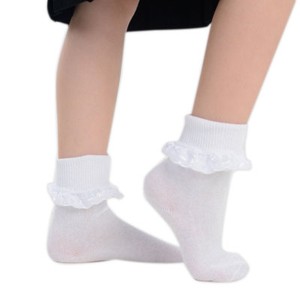 Bambini Calzini Bianchi UK 9-12 6 paia Nuovo con etichette CONSEGNA GRATUITA