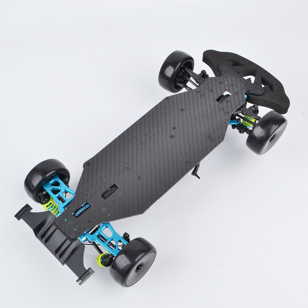 Carbon Chassis Frame w/Aluminum Conversion Kit for Tamiya