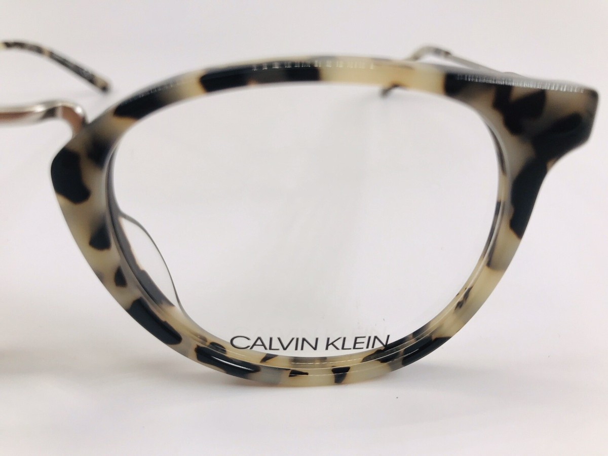 New Calvin Klein CK18721 106 Cream Tortoise Eyeglasses 49mm  display picture 2