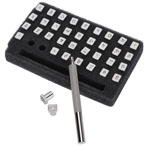 Number & Letter Metal Punch Set Alphabet Mark Steel Stamp Craft Tool Kits - Picture 7 of 11