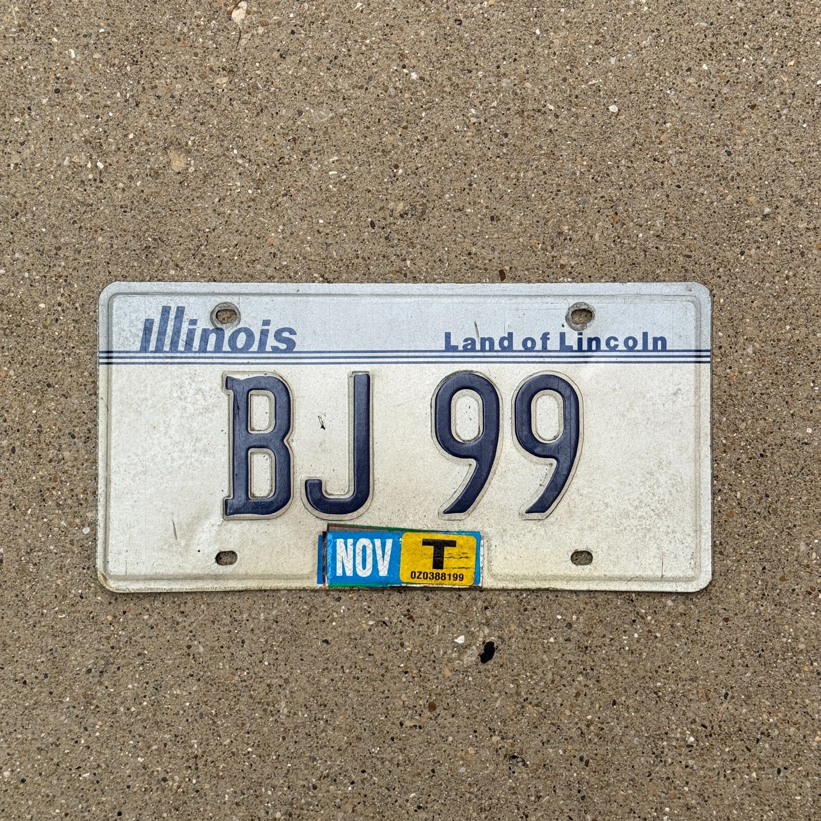 1983 Illinois PERSONALIZED License Plate Auto Tag 1 Garage Decor BJ 99