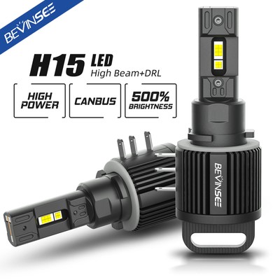 2x H15 LED Bulbs Bright 6000K High Beam DRL for Mercedes Sprinter 1500 2500 3500