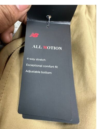 New Balance Mens Size Medium Logo All Motion Lightweight Joggers Tan Track Pants - Picture 21 of 21