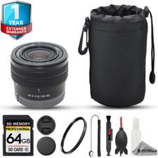 Sony FE 28-60mm f/4-5.6 Lens - 8pc 64GB Memory Bundle 1 Yr Warranty