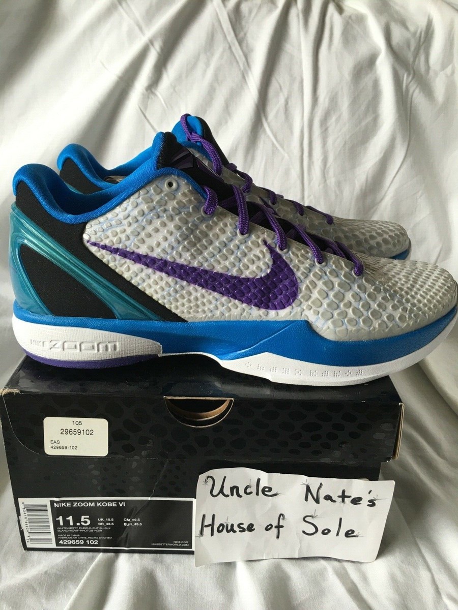 SALE* Nike Kobe 2011 Zoom VI 6 'Draft Day' Charlotte Hornets OG
