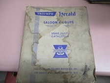 Vintage Triumph Herald Saloon Coupe Spare Parts Catalogue Manual Guide 1962 Vintage Triumph Herald Saloon Coupe Spare Parts Catalogue Manual Guide 1962