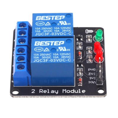 3.3V 3V 2 Channel Relay Module Low Level Trigger Relay Output for ...