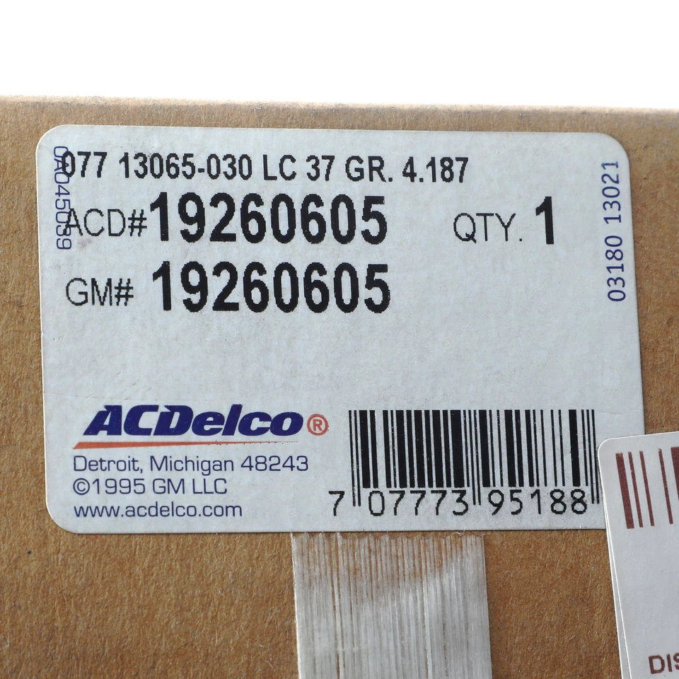Genuino GM 1995-2011 Chevrolet Gear Diferencial Delantero Portador Interno 19260605 Foto 4 de 4