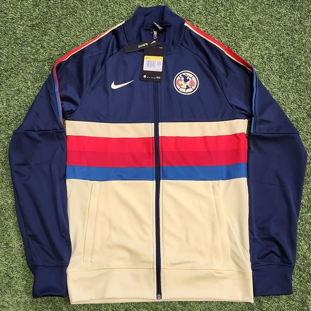 Nike Club America I96 Men's Track Jacket Armory Navy-Lemon Nike Club America I96 Men's Track Jacket Armory Navy-Lemon