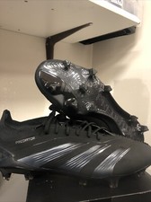 ADIDAS PREDATOR ELITE FG IE1804 BLACK SIZE 8 CLEATS RARE