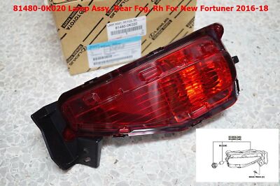 81480-0K020 Genuine Rear Fog Lamp RH For Toyota New Fortuner 2016