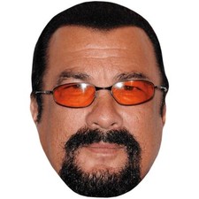 Steven Seagal Glasses Celebrity Mask, Flat Card Face, Fancy Dress Mask