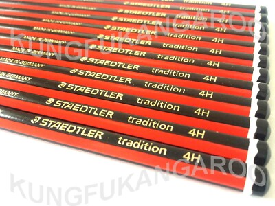 12 x VERPACKT - 4H STAEDTLER TRADITION BLEISTIFTE ZEICHNEN KUNST SKIZZIEREN DESIGN TISCHLEREI