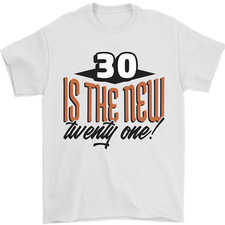 30th Geburtstag 30 Is The Neu 21 Lustig Herren T-Shirt 100% Baumwoll