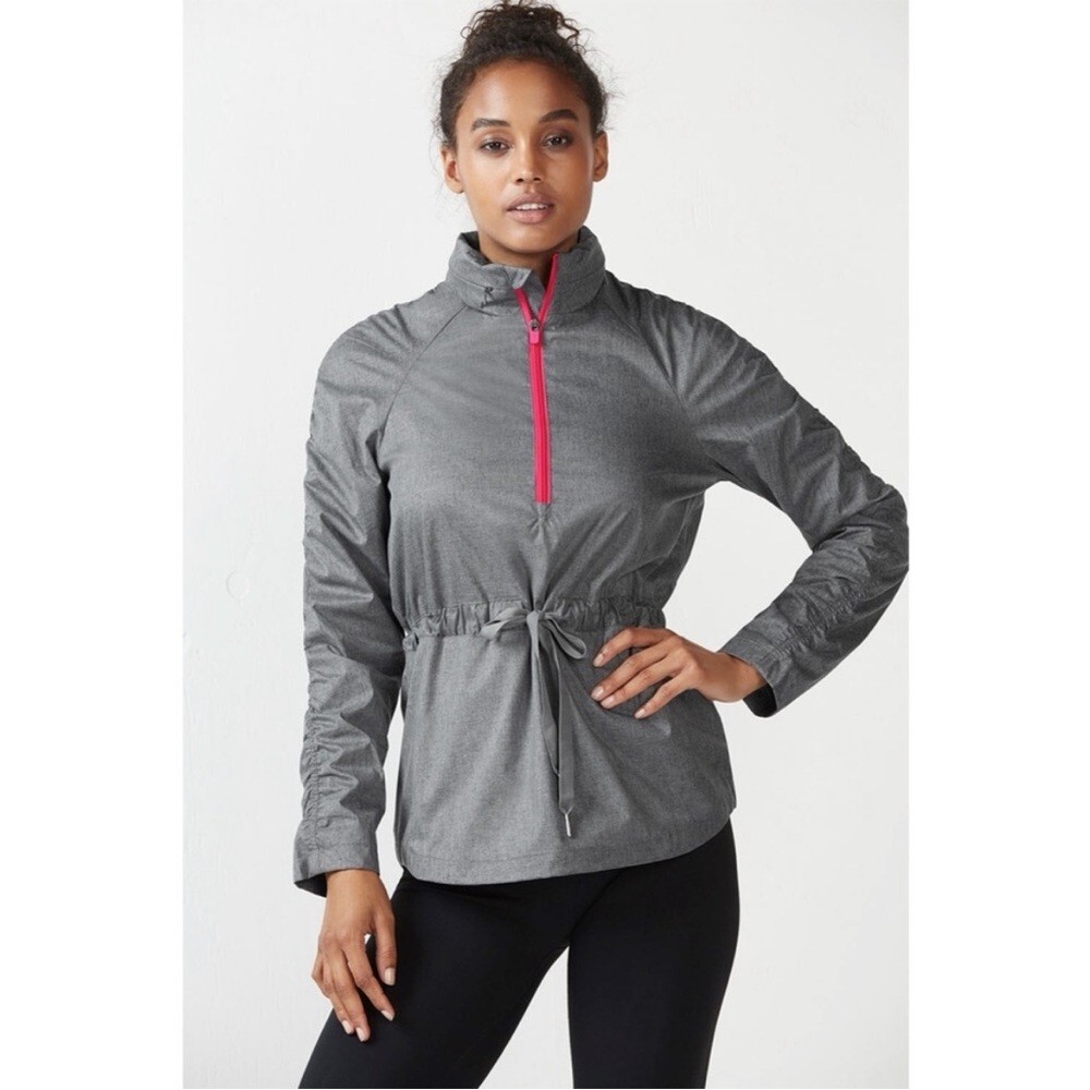 Fabletics Danielle Pullover Ruched Sleeve Jacket … - image 1