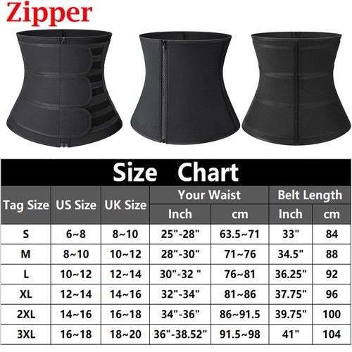 Men's Waist Trainer Cincher Trimmer Sweat Belt Neoprene Gym Fat Burn Body Shaper - Picture 14 of 30