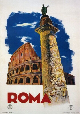 Vintage Poster Reise Werbung Retro Stadt klassisch Wandbild Druck Wohndeko