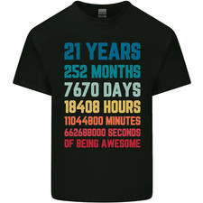 21st Birthday 21 Year Old Mens Cotton T-Shirt Tee Top