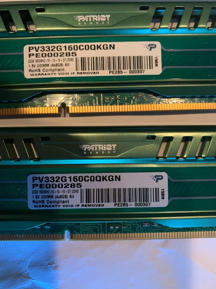 Patriot PV332G160C0QKGN PC3-12800 1600MHz 16GB (2 x 8GB Kit) - Image 2 of 4