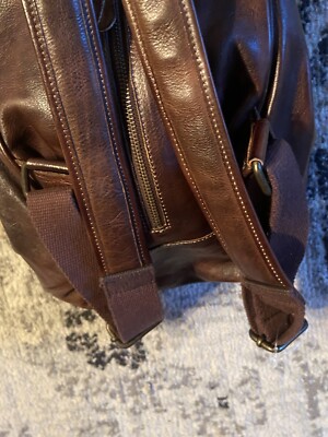 BedStu Dabney Leather Mini Backpack Bed Stu Dabney Dark ￼Brown Backpack | eBay main image 4