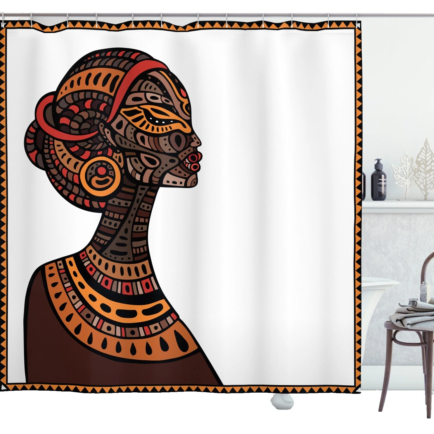Cortinas de Ducha tribal de poliéster