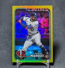 Manuel Margot Yellow Foil 2024 Topps Update Series Card #US81 Minnesota Twins