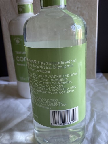 Bolero Shampoo & Conditioner Texture Curls Waves Banana Avocado Oil 13 oz - Picture 2 of 3