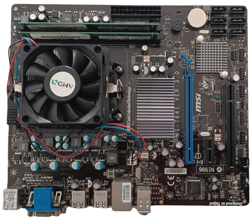 SCHEDA MADRE MSI MS-7641 VER:3.0, CPU ATHLON II X2 250 3 GHz - 8 GB RAM DDR3 - Imagen 5 de 9