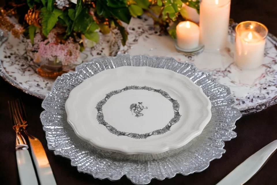 Placa Cargador Plástico Acrílico Patrón Arrecife 6 Piezas Acabado Brillante Elige Color Foto 4 de 4