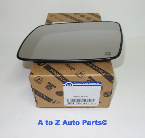 NEW 2009-2018 Dodge Journey (LH) DRIVER Side Heated Mirror Glass, OEM