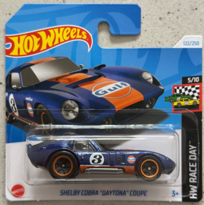 Hot Wheels SHELBY COBRA DAYTONA COUPE GULF Short Card with Protector HW Race Day