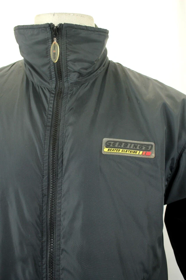 GERBINGS MEN'S 12V HEATED BLACK MOTORCYCLE JACKET WITH CONTROLLER SIZE 4632 VGC! - Image 2 of 4