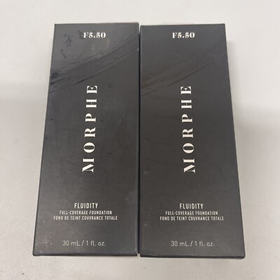Lot Of 2 MORPHE Fluidity F 5.50  Matte Mat Full Coverage New  Authentic 1 Oz