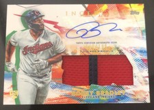 2020 Topps Inception Bobby Bradley Cleveland Indians RC Patch Auto /199
