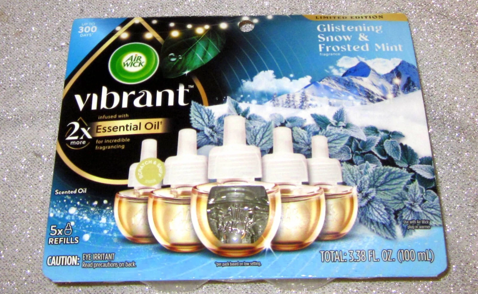 Air Wick Vibrant Plug In Scented Oil Refill, Infused with Essential Oils, Plug In Air Fresheners for Home, Sweet Vanilla & Shea Butter, 5 ct - Thumbnail 3