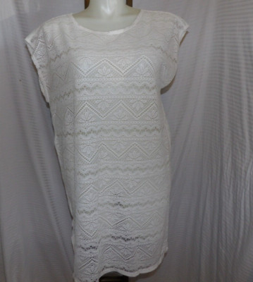 Merona Women's White Lace Swim Suit Coverup Dress Size XL | eBay