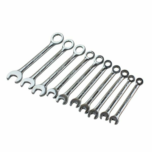 US PRO 2079 10pc Mini Metric Combination Spanner Set 4-11mm, Chrome - Image 3