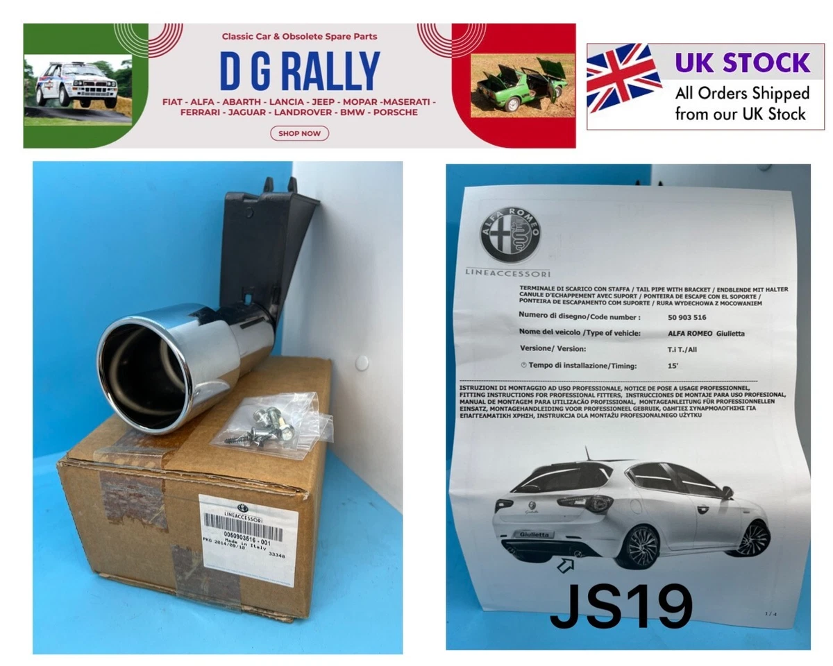 Alfa romeo giulietta exhaust tips discount