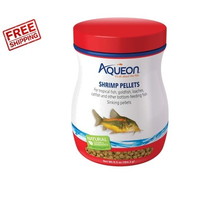 Nutritious Sinking Shrimp Pellets for Tropical Fish - 6.5 Oz All-Life Stages