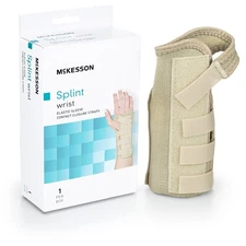 McKesson Hook and Loop Wrist Brace for Left Hand 155-79-87085