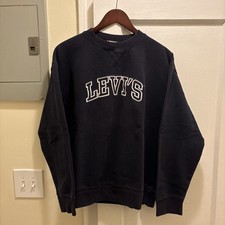 Vintage Levi  s Embroidered Logo Pullover Crewneck Size Large