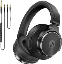 Wired Over Ear Studio Monitor Headphones 50mm Drivers for DJ Podcast