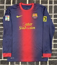 Nike Barcelona 2013-2014 Fútbol Fútbol Manga Larga Camiseta Kit La Liga Dri-Fit