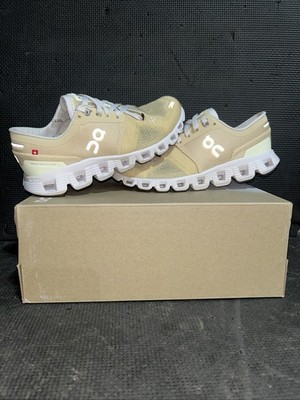 On Cloud X3 Womens 6 US Med Sneakers Savannah/Frost Yellow Running Trail Shoes